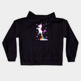 Unicorn Farting Rainbow Kids Hoodie